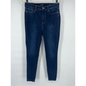 Judy Blue Skinny Fit Call Me Back Phone Pocket Dark Denim Leg Seam Size 13/31